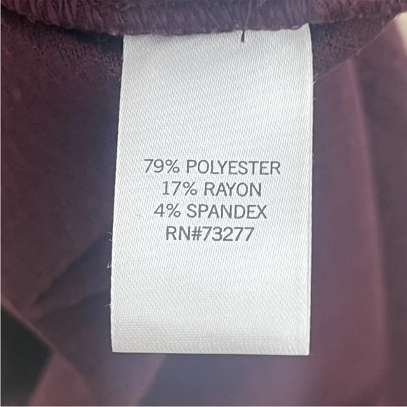 Apt 9 Burgundy Textured Sleeveless Mock Neck Column Midi Dress Size L - Picture 6 of 7